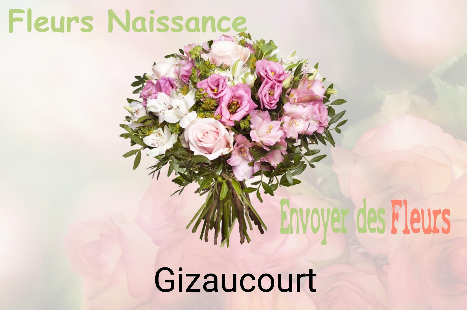 Bouquet de fleurs de naissance livré à Gizaucourt